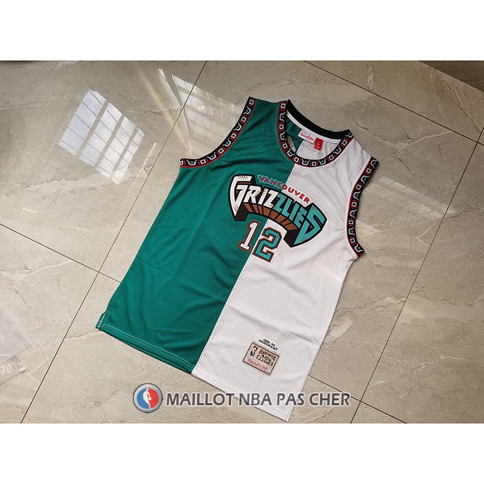 Maillot Memphis Grizzlies Ja Morant NO 12 Split Edition Vert Blanc